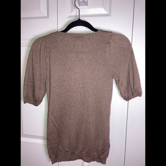 LOFT--EUC LIGHTWEIGHT KNIT HEATHER TOP - Picture 2 of 7